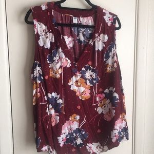 Old Navy Floral Sleeveless top